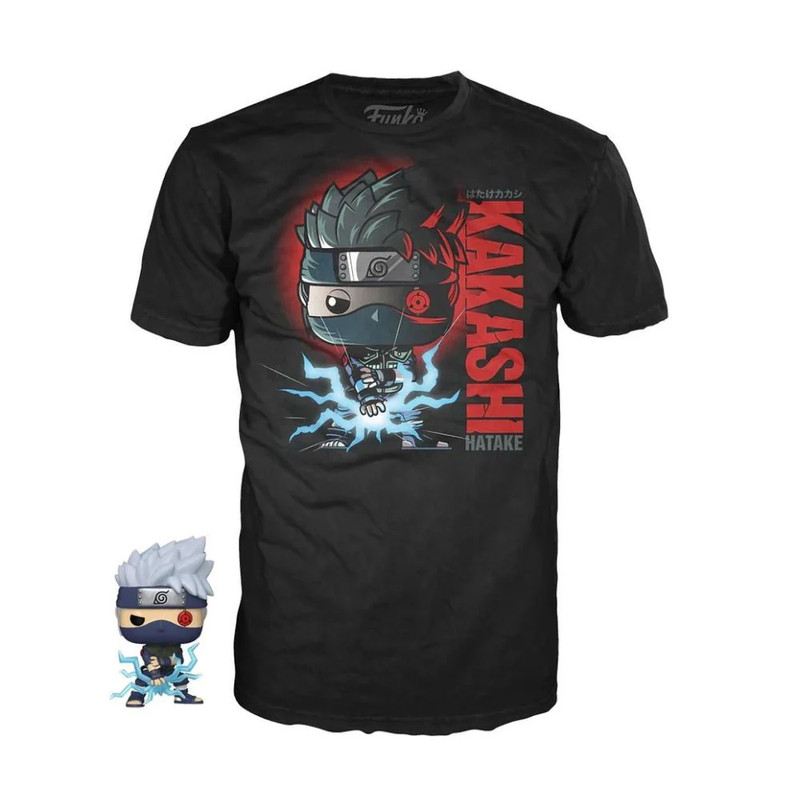 Funko Pop & Tee! Animation: Naruto - Kakashi - تي شيرت - Size:Large